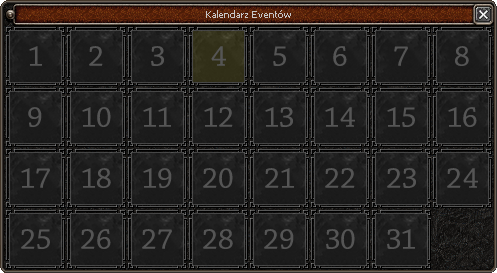 Okno: Kalendarz Eventów