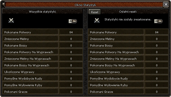 Okno: Statystyki postaci