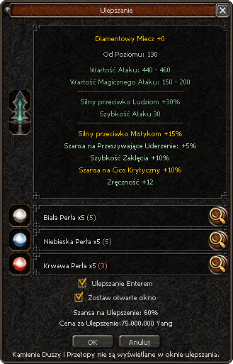 Okno: Szybkie Ulepszanie